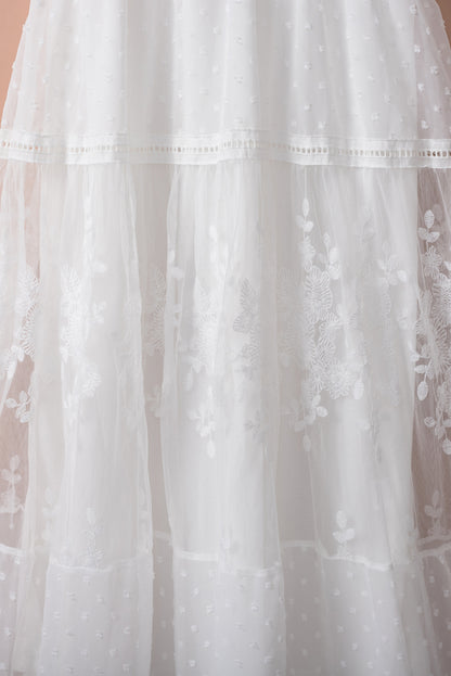 Luminous Dawn Lace Gown | White