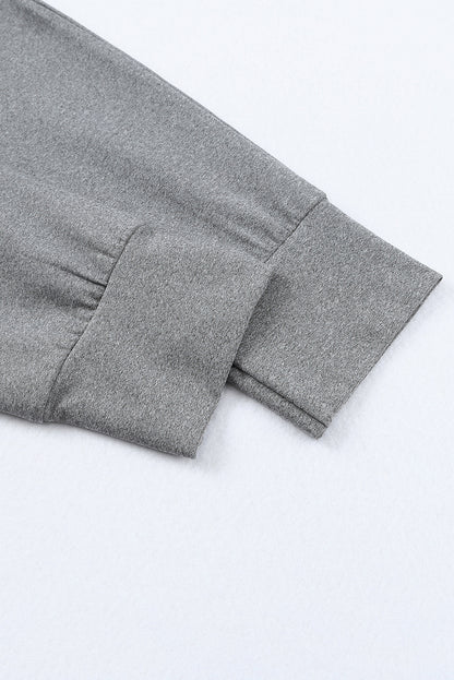 High Waist Pleated Pocket Leggings | Gray