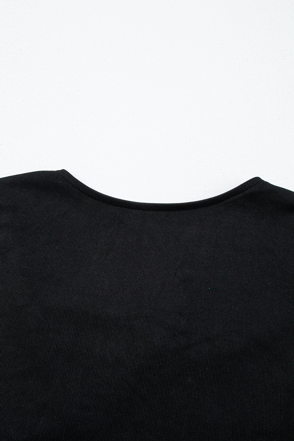 Cowl Neck Bat Sleeve T Shirt | Black