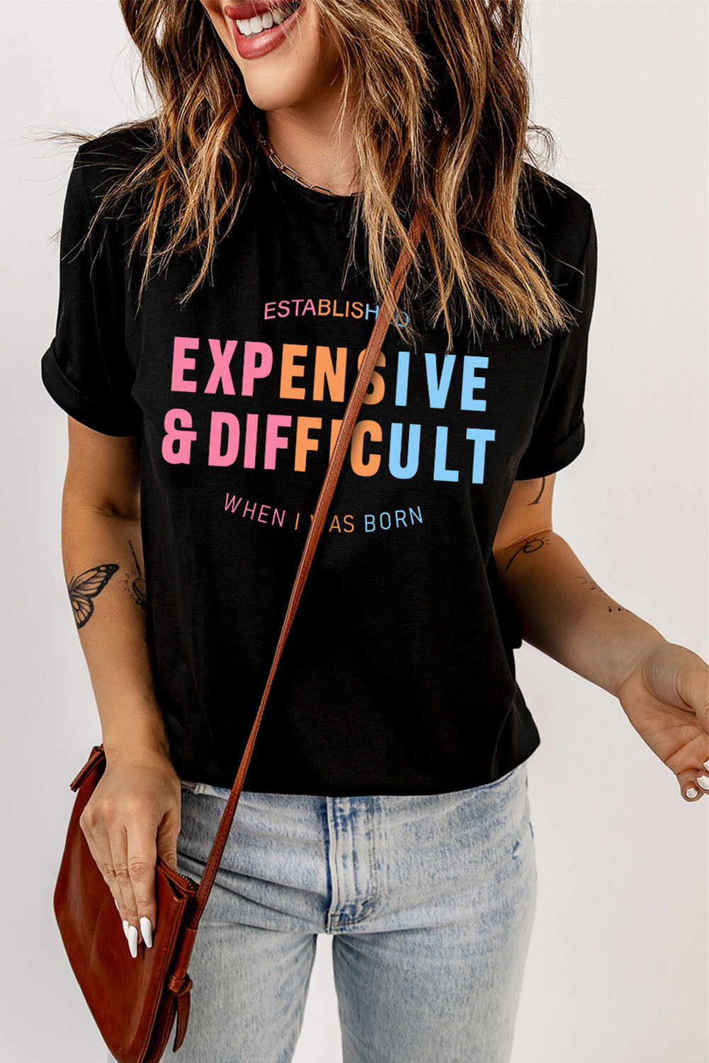 Expensive&Difficult Graphic Tee | Black