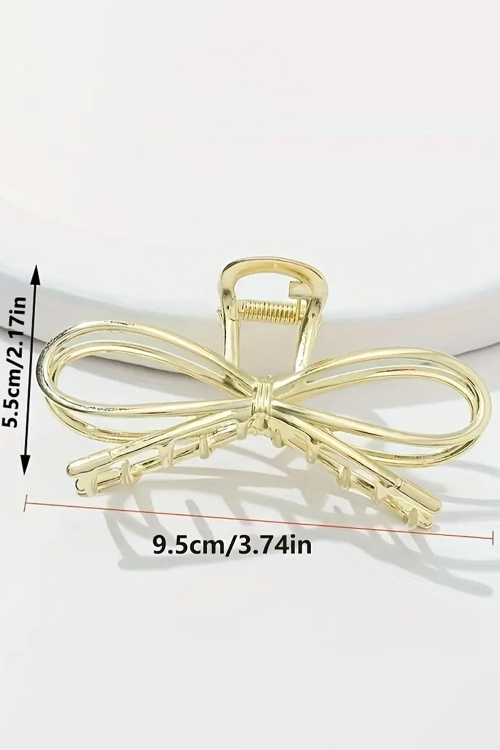 Bowknot Shape Claw Clip | Gold