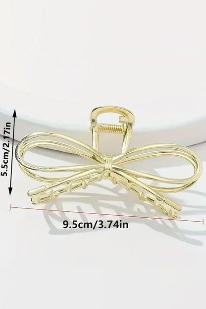 Bowknot Shape Claw Clip | Gold