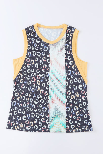 Chevron Print Tank Top | Leopard