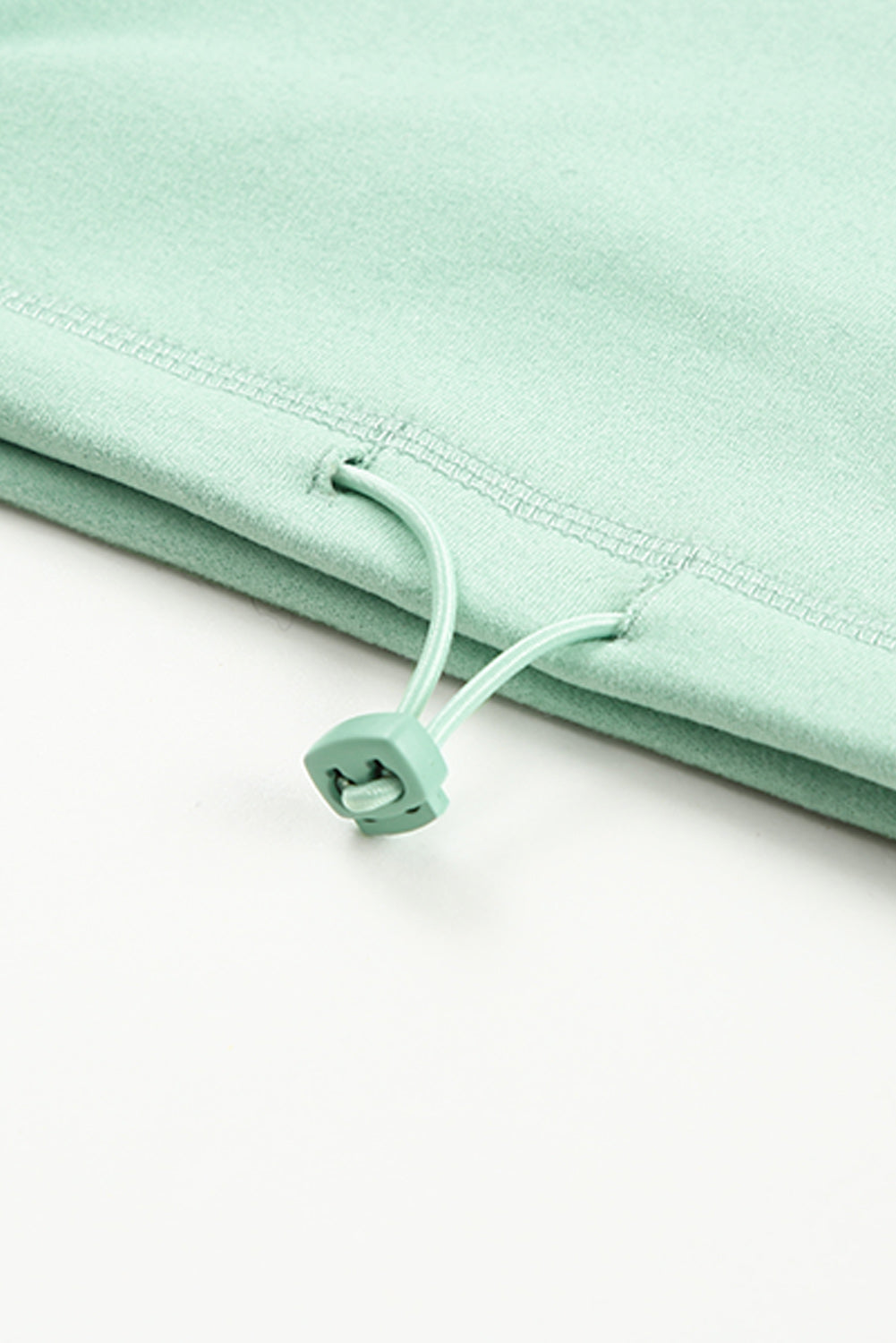 Zip Front Pocketed Pullover Sweatshirt | Green