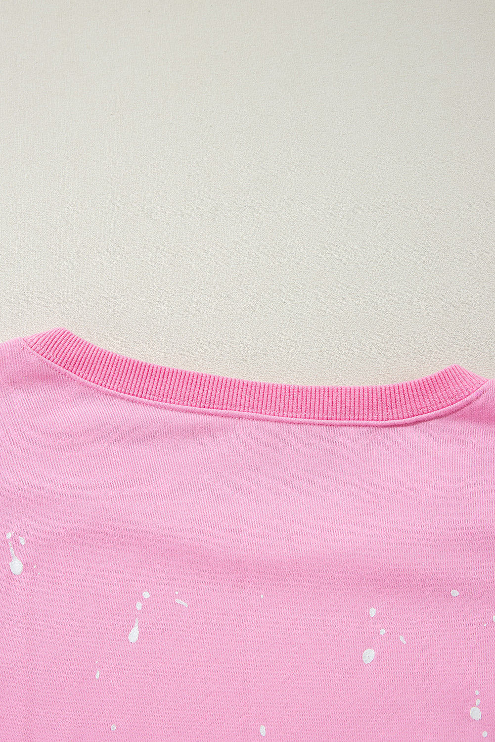 Splash Spots Exposed Seam Baggy Sweatshirt | Bonbon