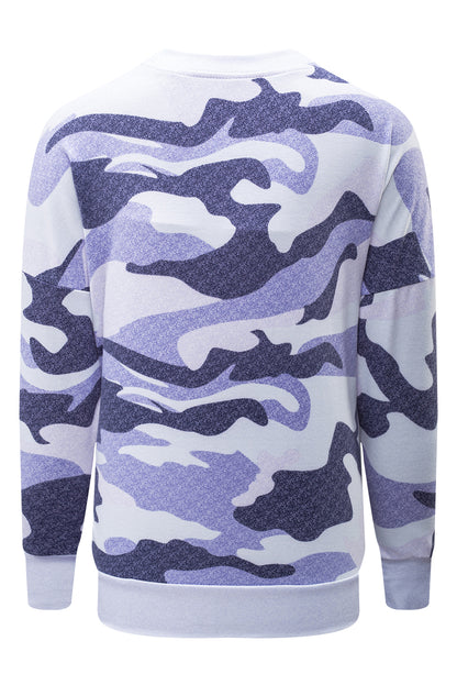 Digital Camo Print Sweatshirt | Blue