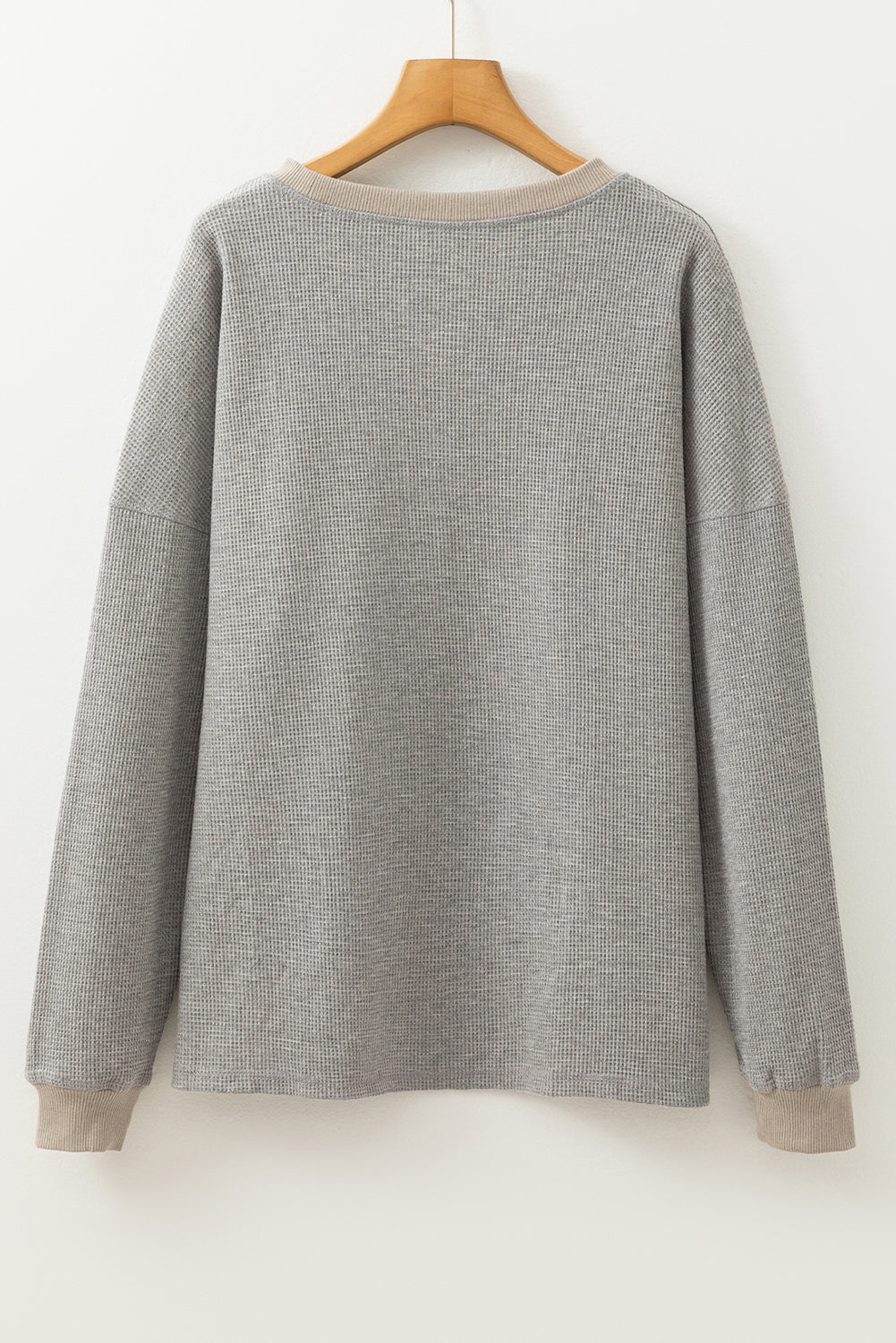 Thermal Pullover Loose Sweatshirt | Gray