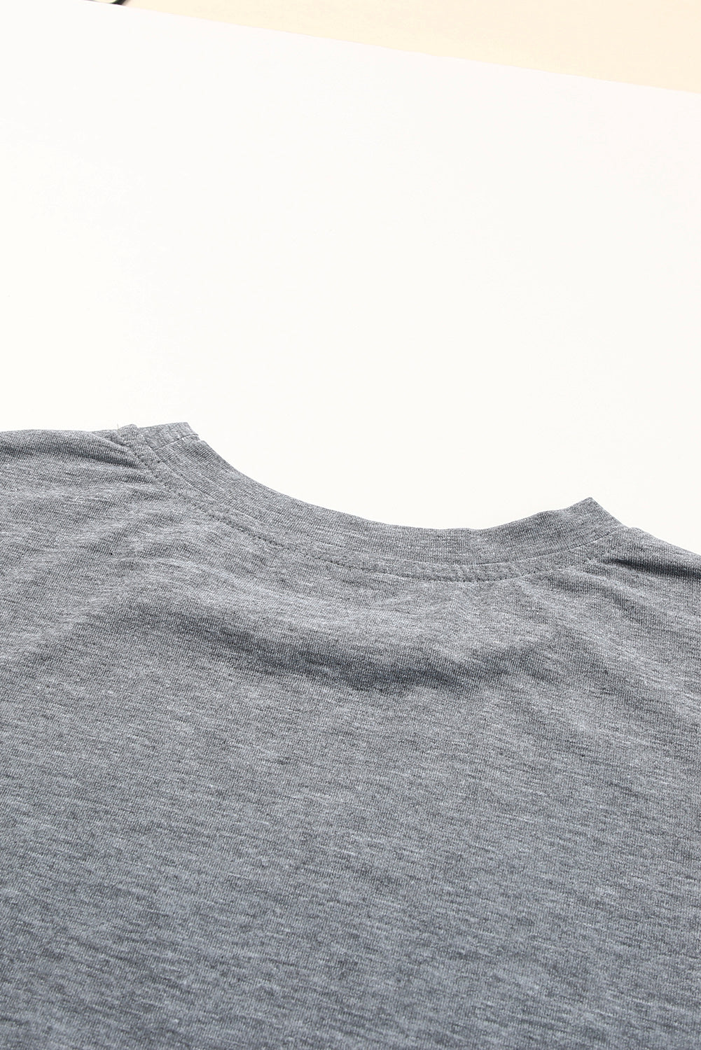 Cash Letter Print T Shirt | Gray