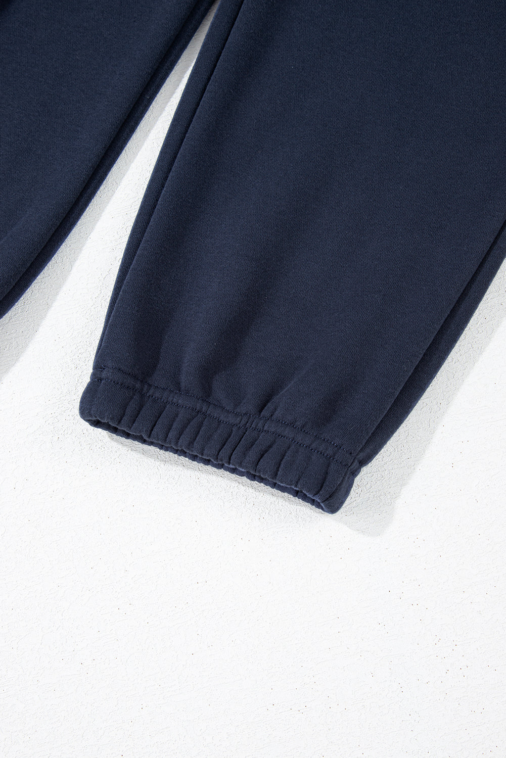 Fold Down Collar Pullover And Joggers Tracksuit | Navy Blue