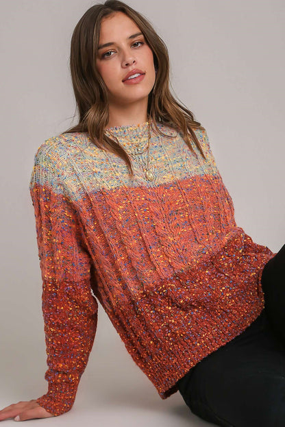 Colourful Confetti Wool Ball Knitted Sweater | Multicolour