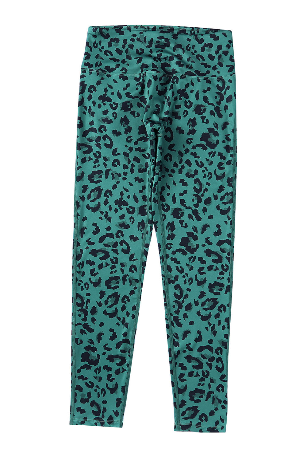 Classic Leopard Print Active Leggings | Green