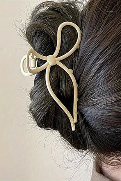 Long Tail Bowknot Hair Claw | Smoke Gray