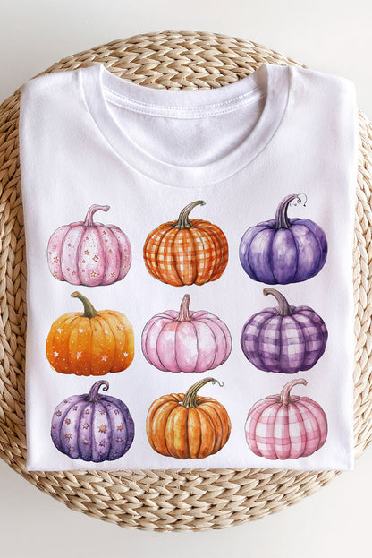 Thanksgiving Halloween Pumpkin Graphic Pullover Sweatshirt | Beige