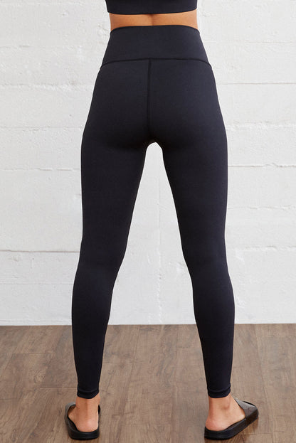 Arched Waist Seamless Active Leggings | Black