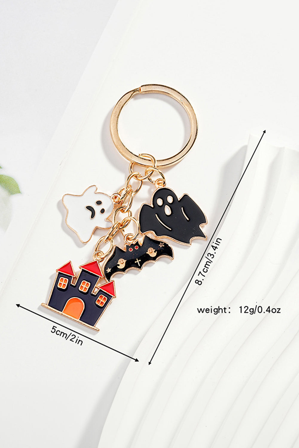 Funny Halloween Element Pendant Keychain | Black