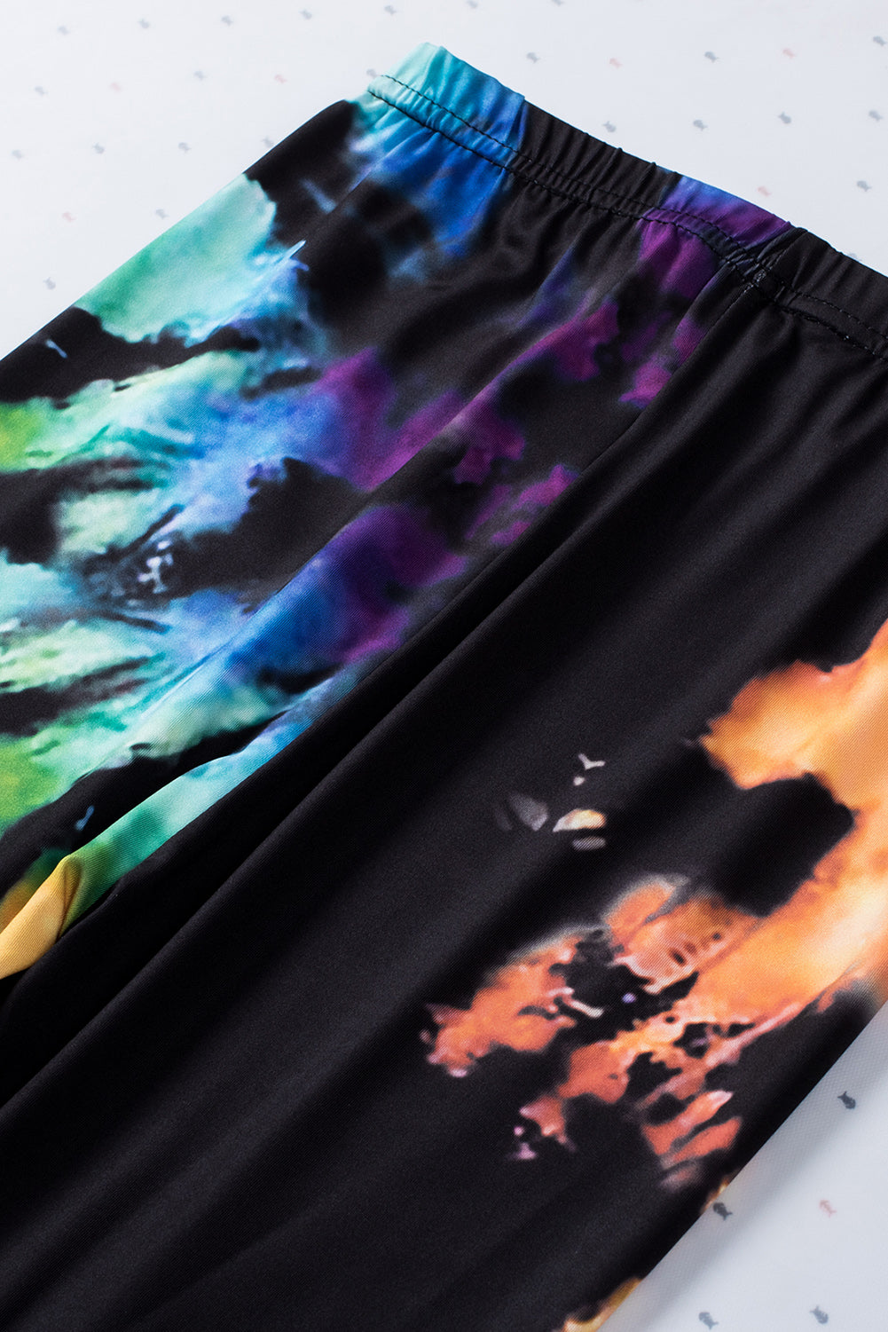 Tie Dye Hollow Out Fitness Activewear Leggings | Multicolour