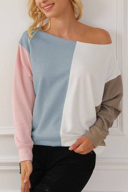 Colourblock Dolman Sleeve Sweatshirt | Multicolour