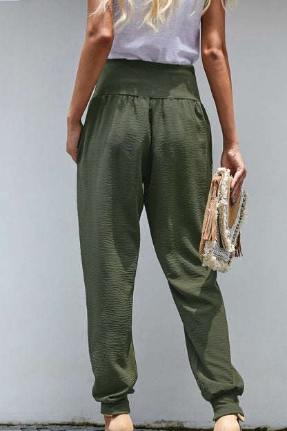 Pocketed Casual Joggers | Green