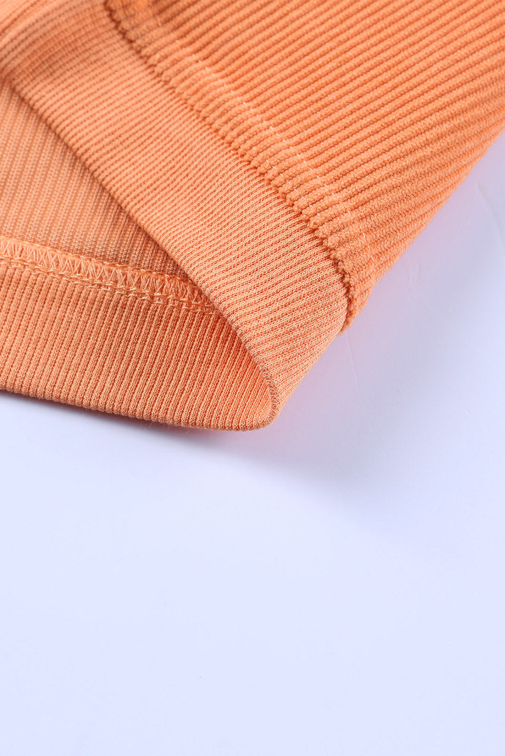 Thankful Ribbed Corduroy Oversized Sweatshirt | Orange