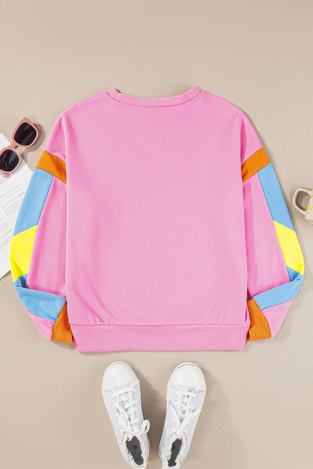 Rugby Football Patchwork Colour Block Game Day T Shirt | Pink