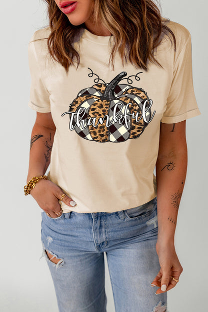 Thankful Pumpkin Graphic Tee | Khaki