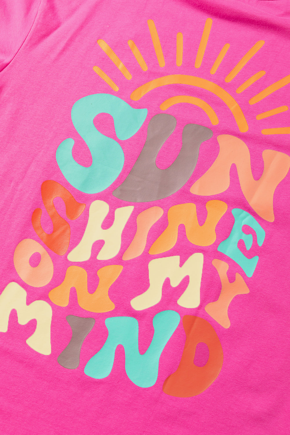 Sunshine On My Mind Graphic Tee | Bright Pink