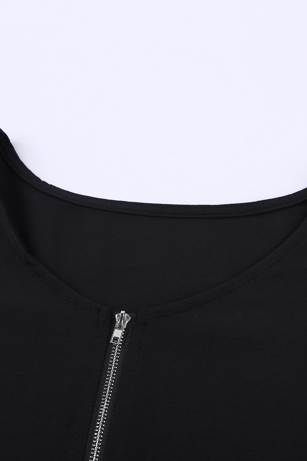 Zip To It Blouse | Black