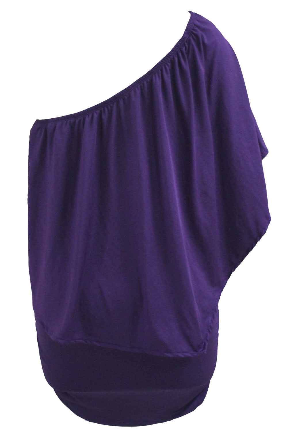 Multiple Dressing Layered  Mini Poncho Dress | Purple