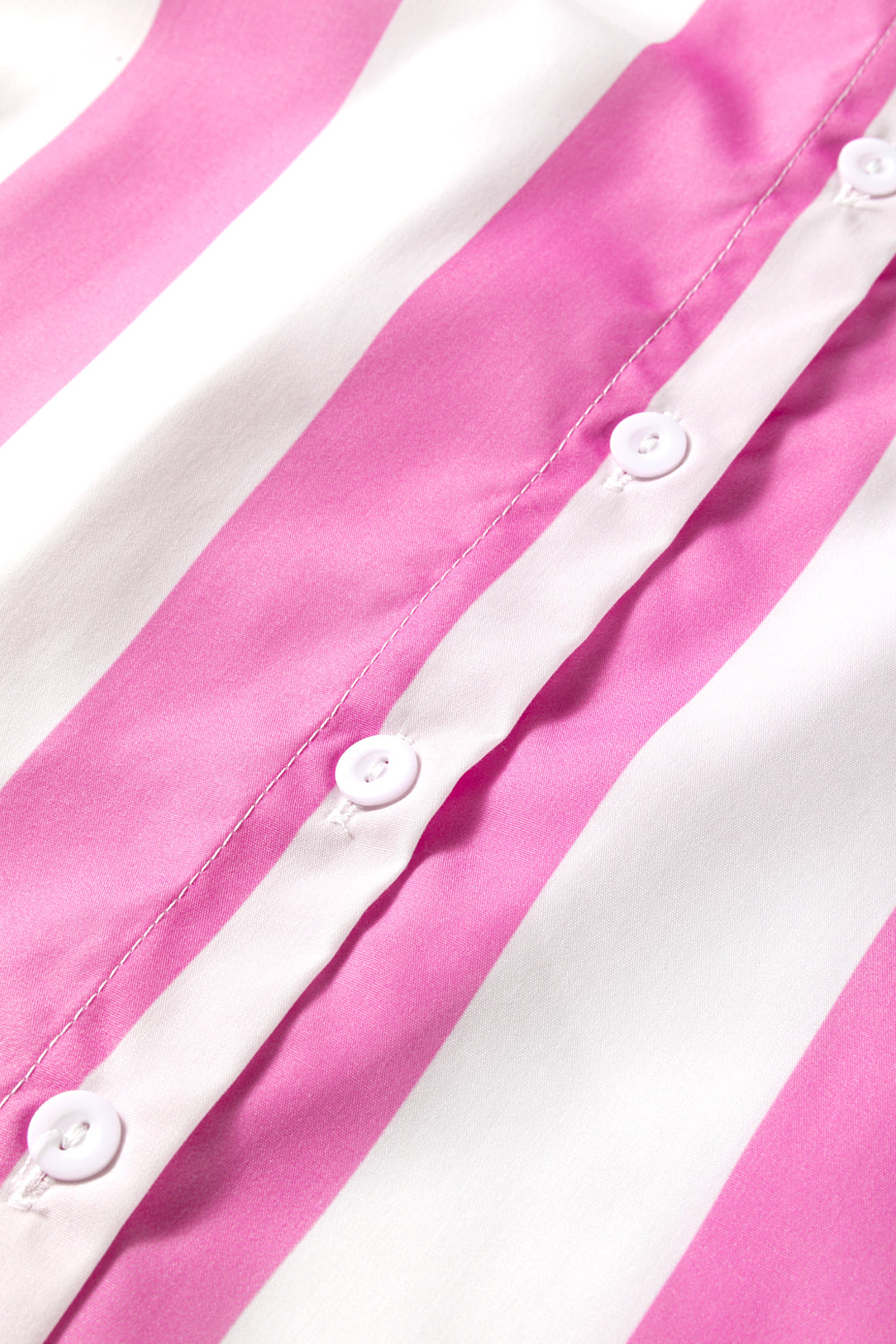 Colourblock Chest Pocket Button Up Shirt | Rose Stripe