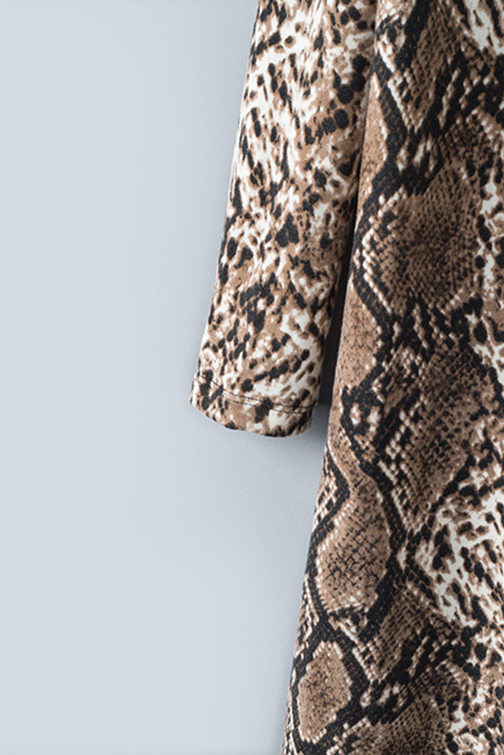 Snake Print Long Cardigan | Multicolour