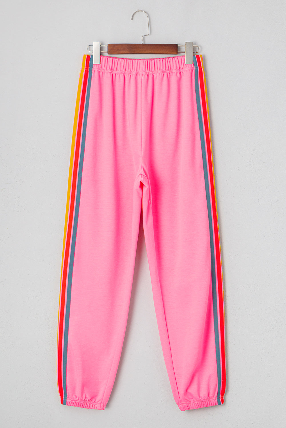 Counting Rainbows High Waist Sweatpants | Pink