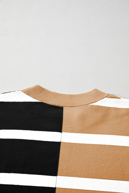 Colourblock Oversized Sweater | Light French Beige