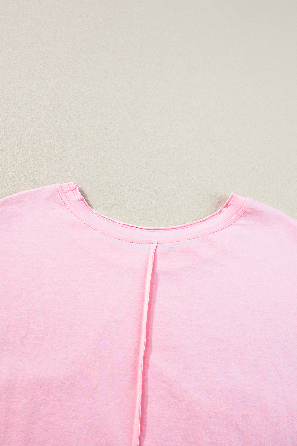 Star Patchwork Loose T-Shirt | Pink