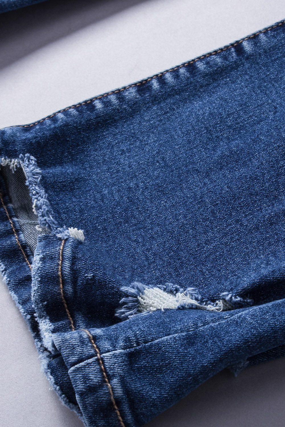 Distressed Flare Jeans | Blue