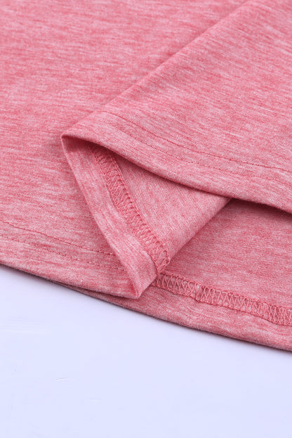 Solid Colour Crew Neck Tank Top | Pink