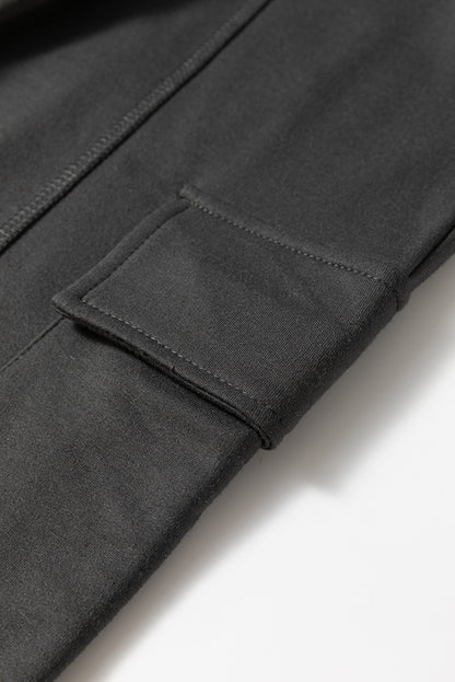 Cargo Pockets Drawstring Sweatpants | Carbon Grey