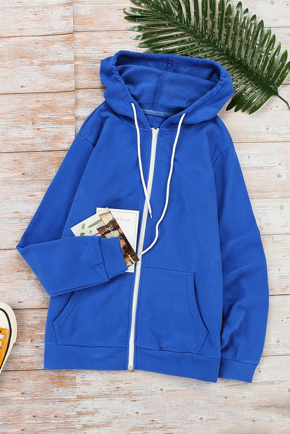 Zip-Up Hoodie Jacket | Blue