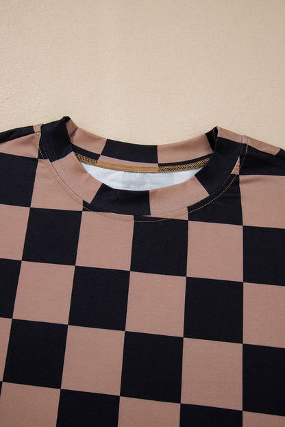 Checkmate Boyfriend Casual Tee | Light French Beige