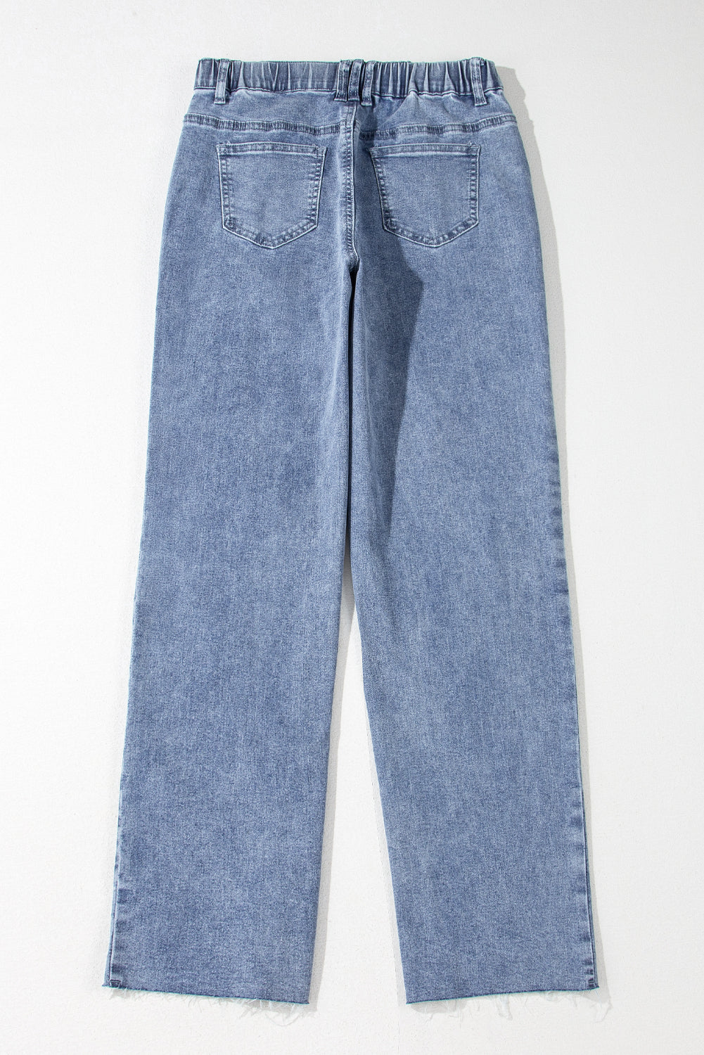 Foiled Star Patchwork Straight Leg Loose Jeans | Dusk Blue