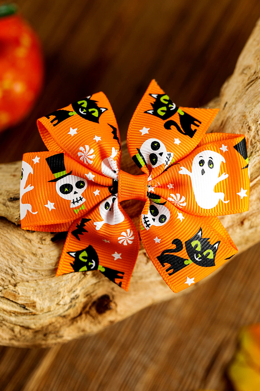 Halloween Random Pattern Bow Halloween Hair Clip | Citrus