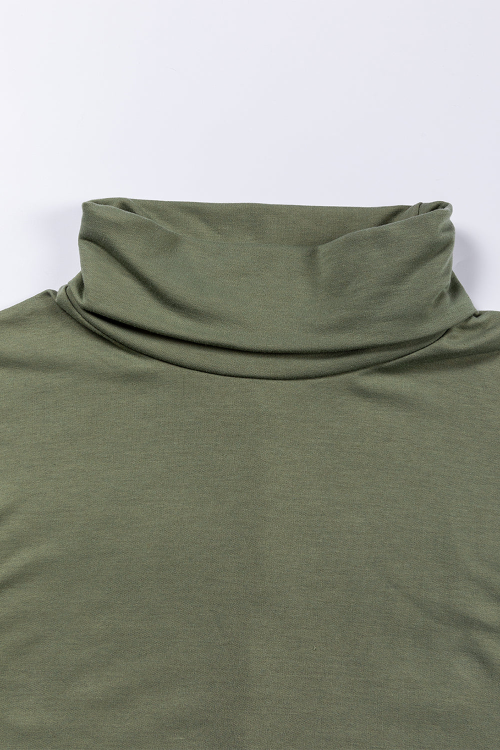 Cowl Neck Shift Tunic Top | Jungle Green