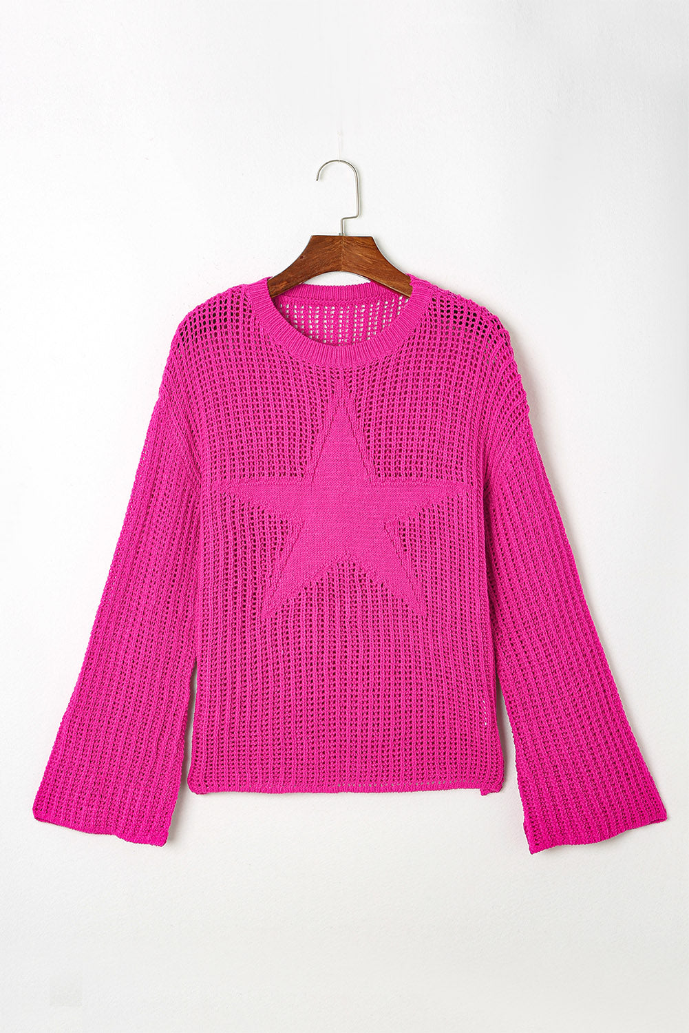 Seeing Stars Oversized Sweater | Rose