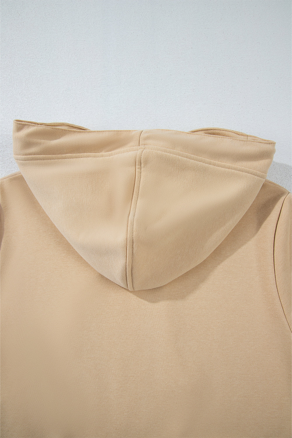 Zipped Pocket Cozy Drawstring Hoodie | Parchment