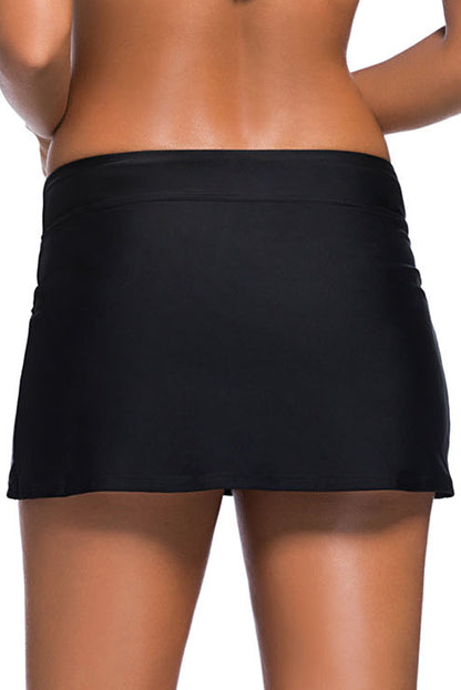 Skirted Swim Bikini Bottom | Black