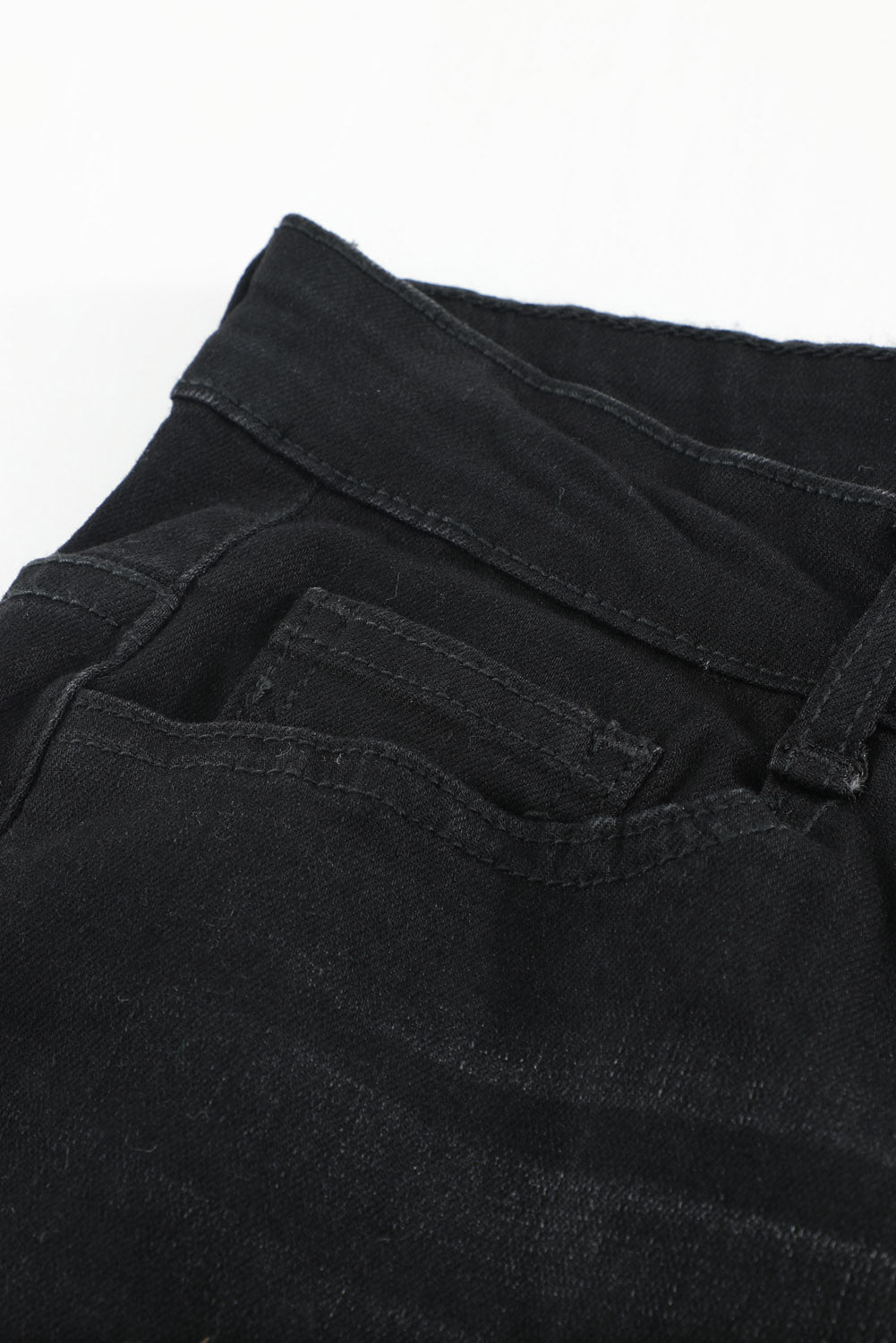 Wash Vintage Wide Leg Jeans | Black