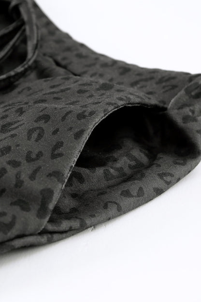 Breezy Leopard Joggers | Black