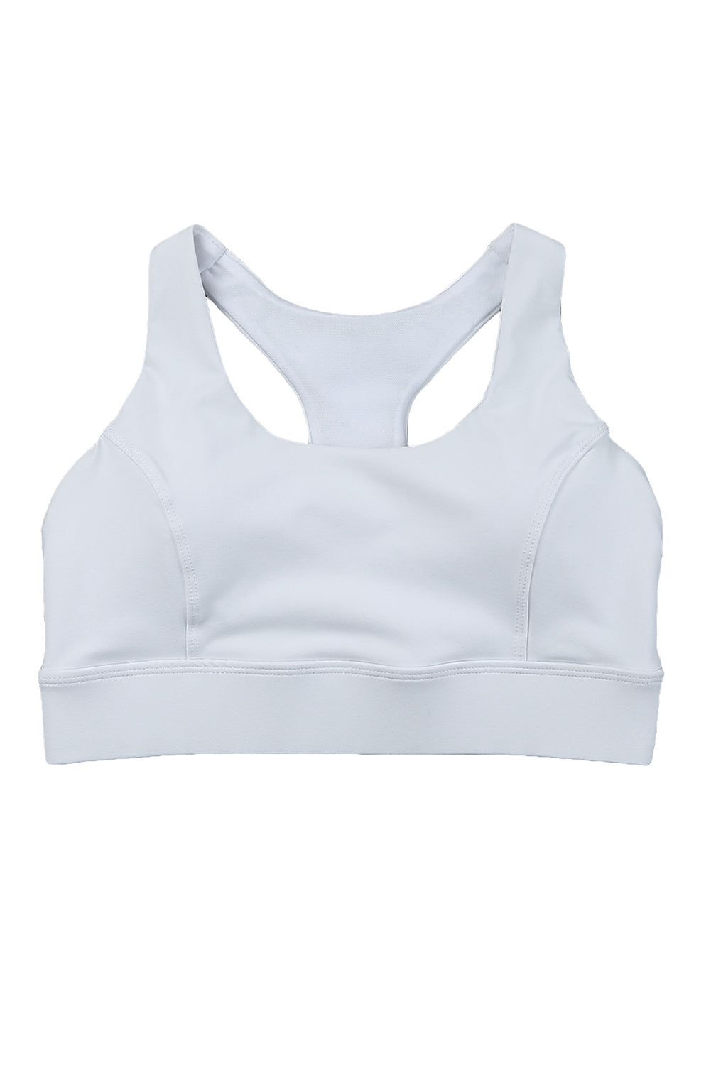 Athletic Push Up Sports Bra | White