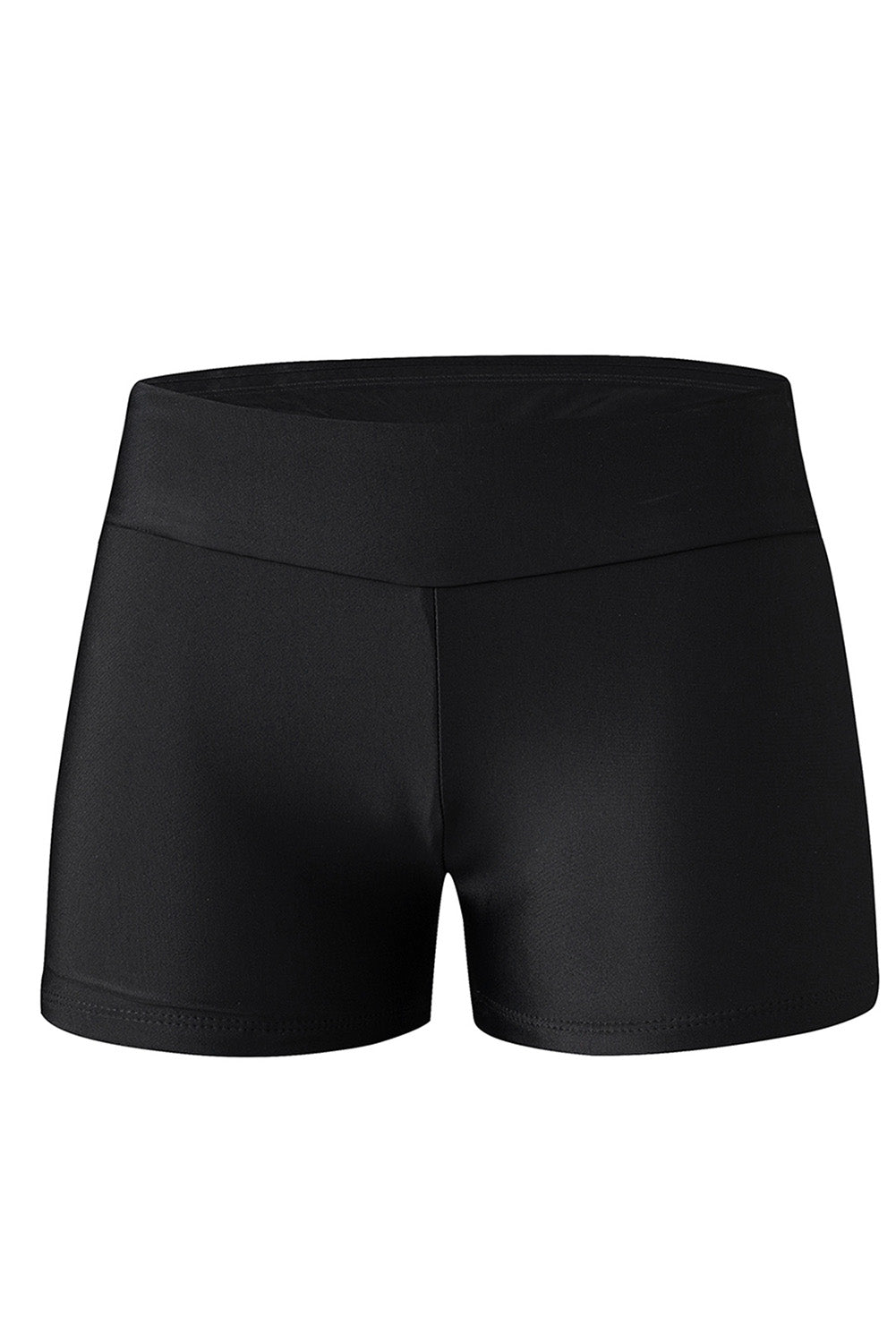 Solid Colour High Waist Swim Bottom | Black