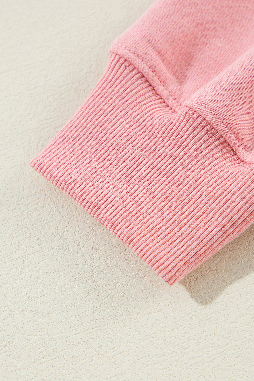 Solid Classic Crewneck Pullover Sweatshirt | Pink