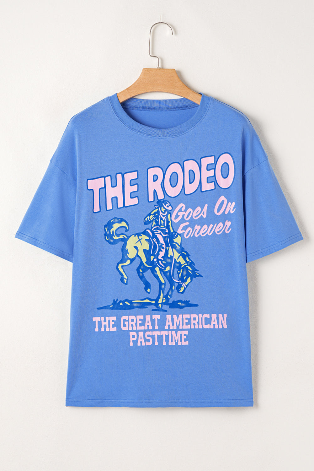 Rodeo Forever Western Graphic Tee | Sky Blue